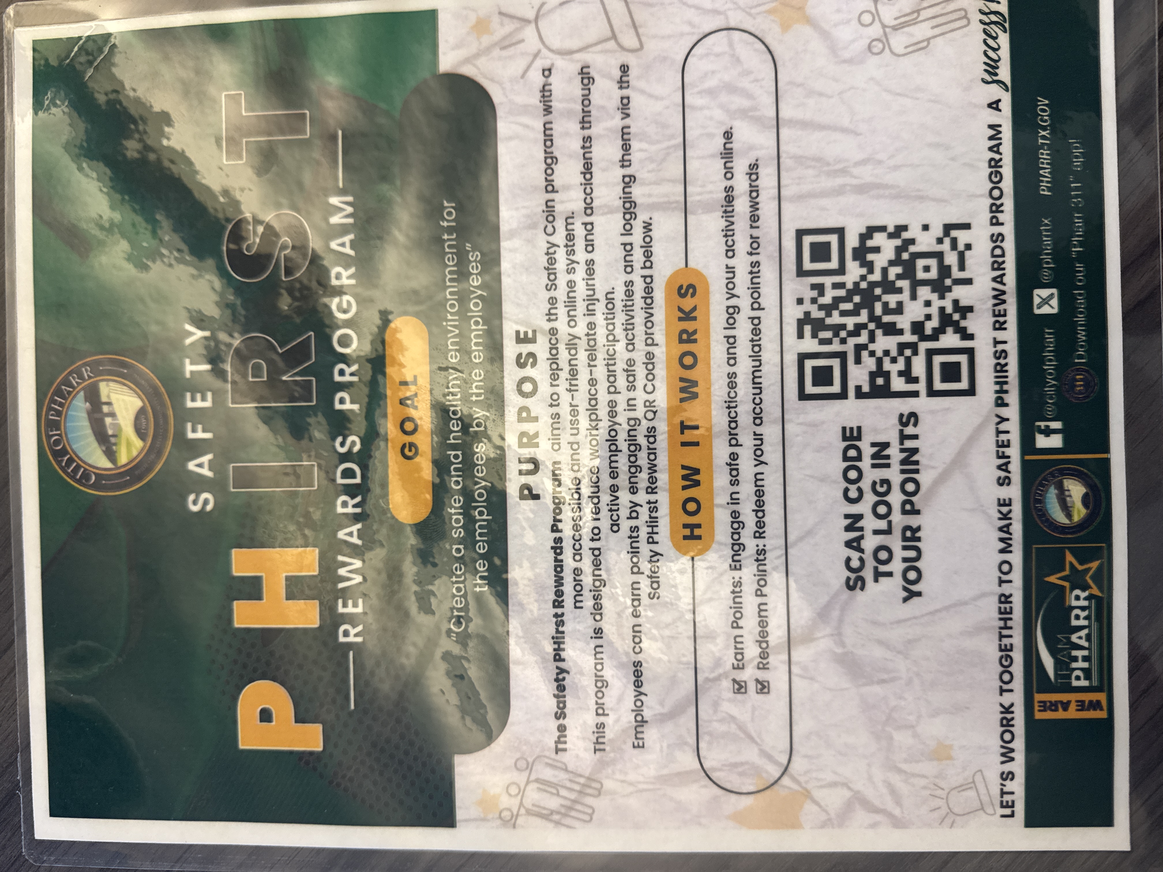 Attending safety training (In Person)