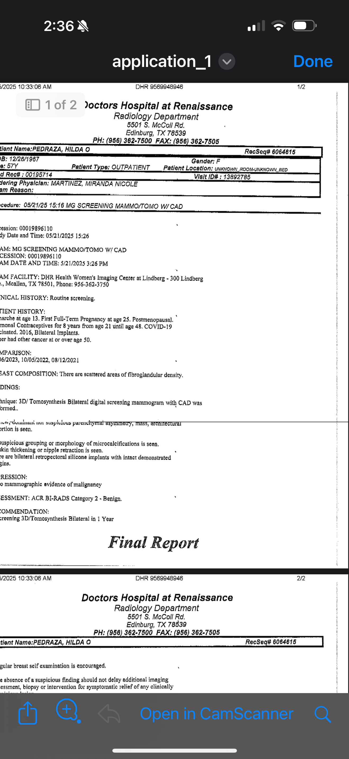 Yearly Preventative Health Screenings