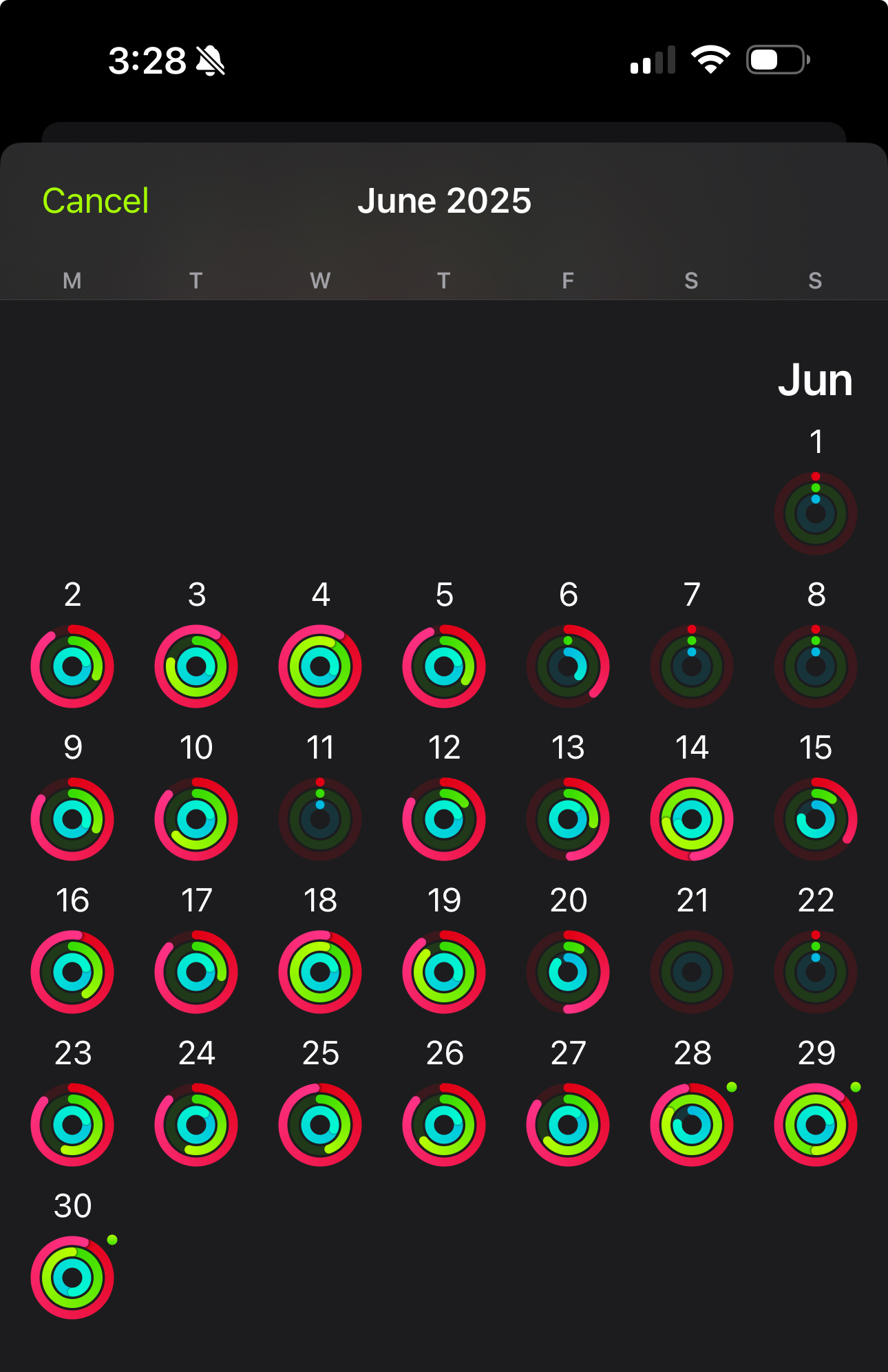 Monthly Fitness App Reports ( FitBit/ Apple Watch)