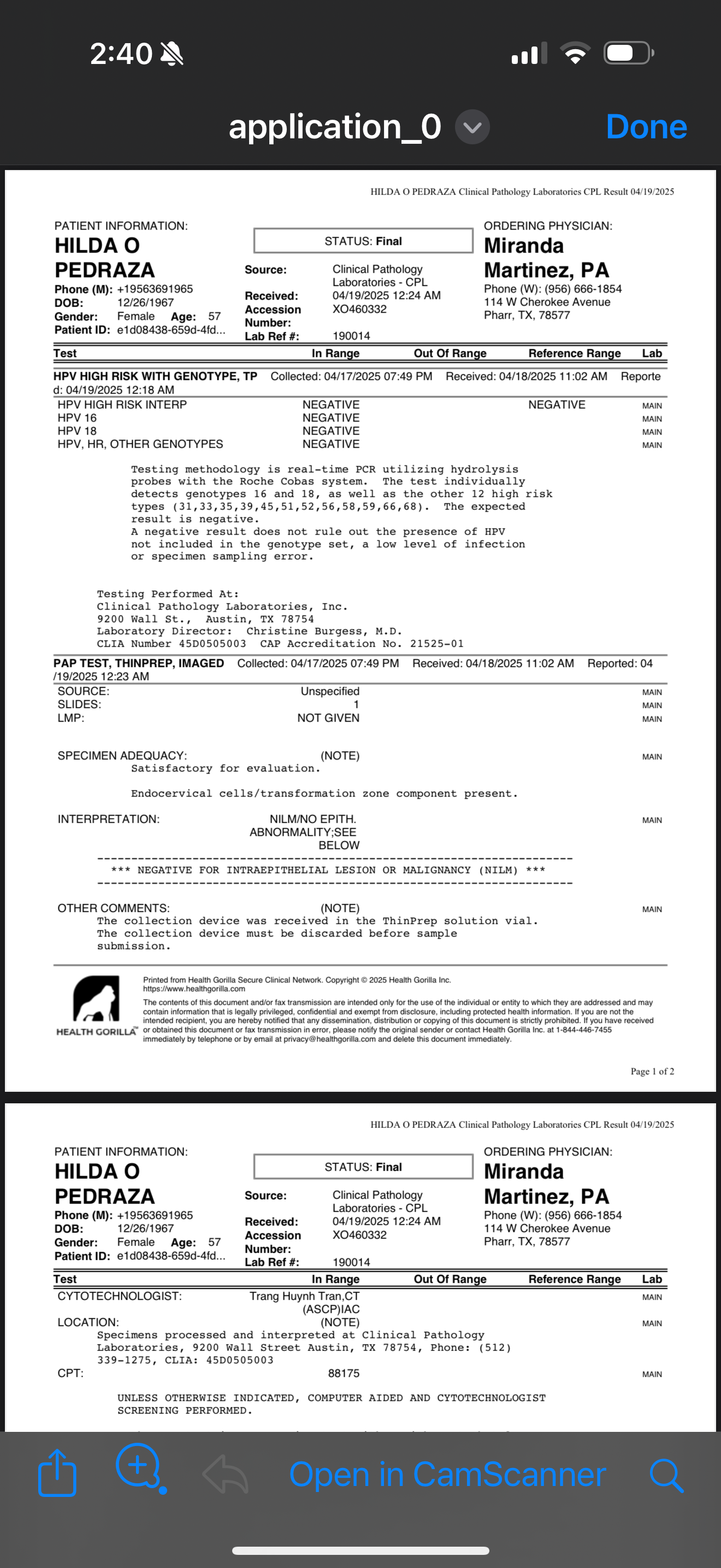 Yearly Preventative Health Screenings