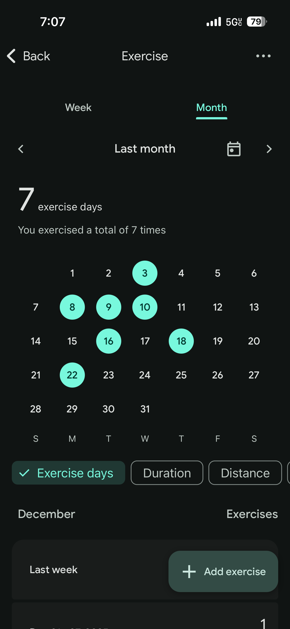 Monthly Fitness App Reports ( FitBit/ Apple Watch)