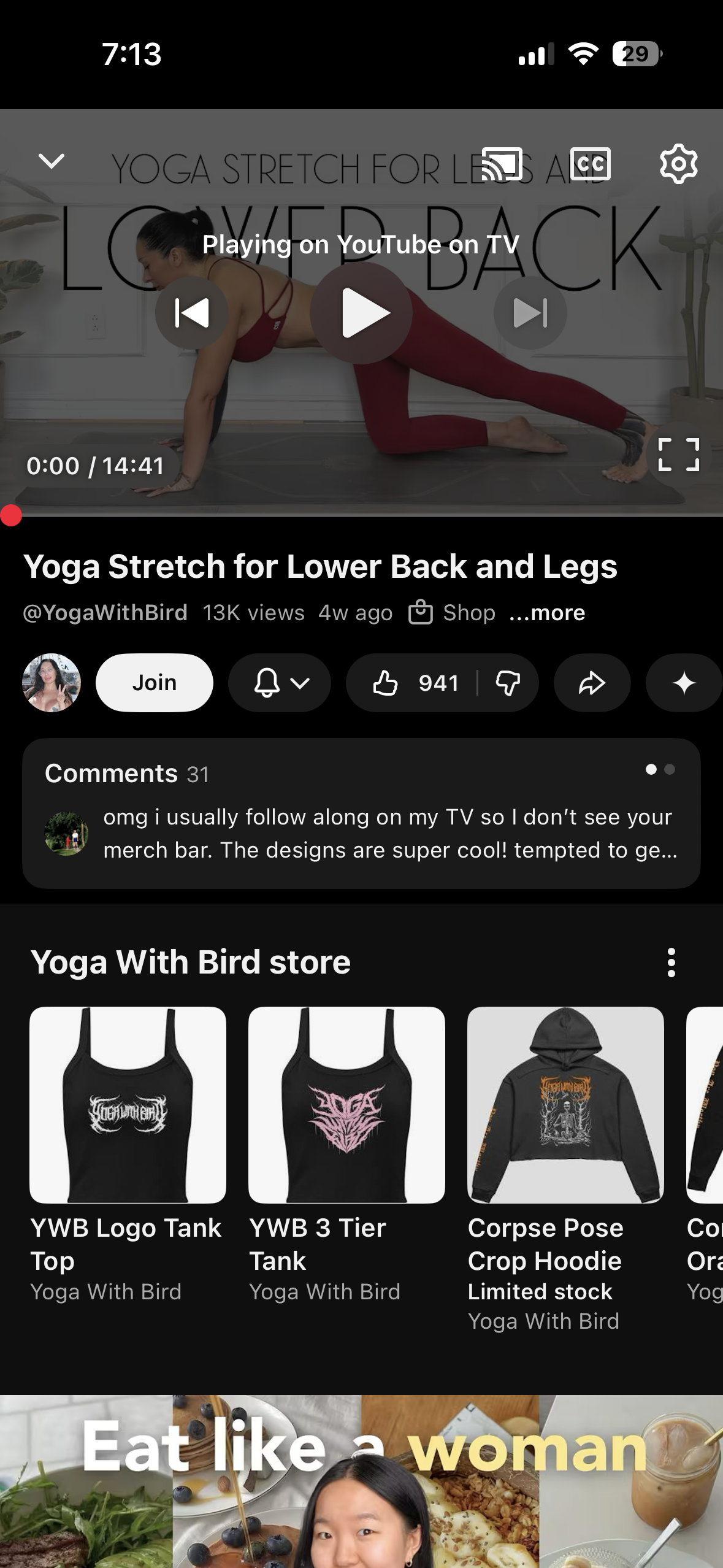 Daily stretching exercises