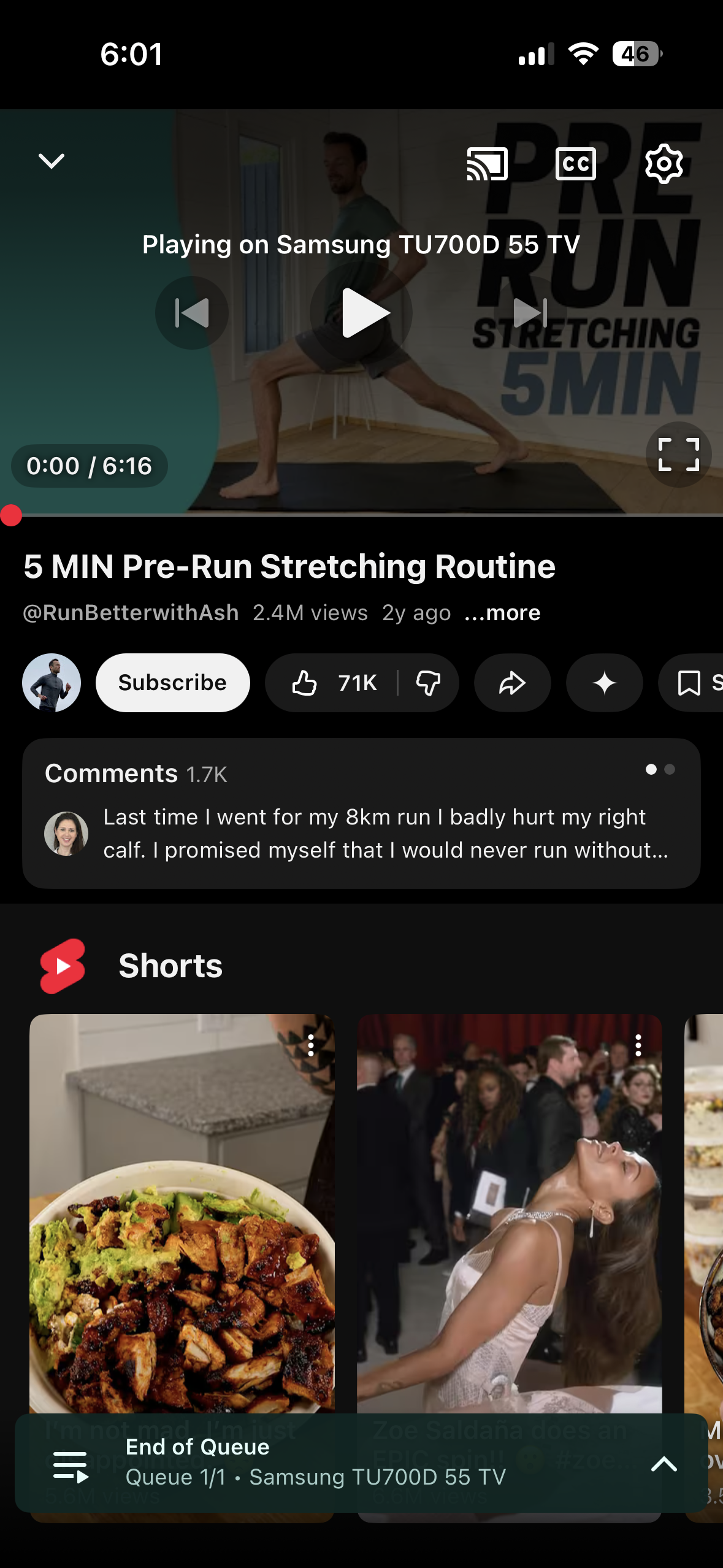 Daily stretching exercises