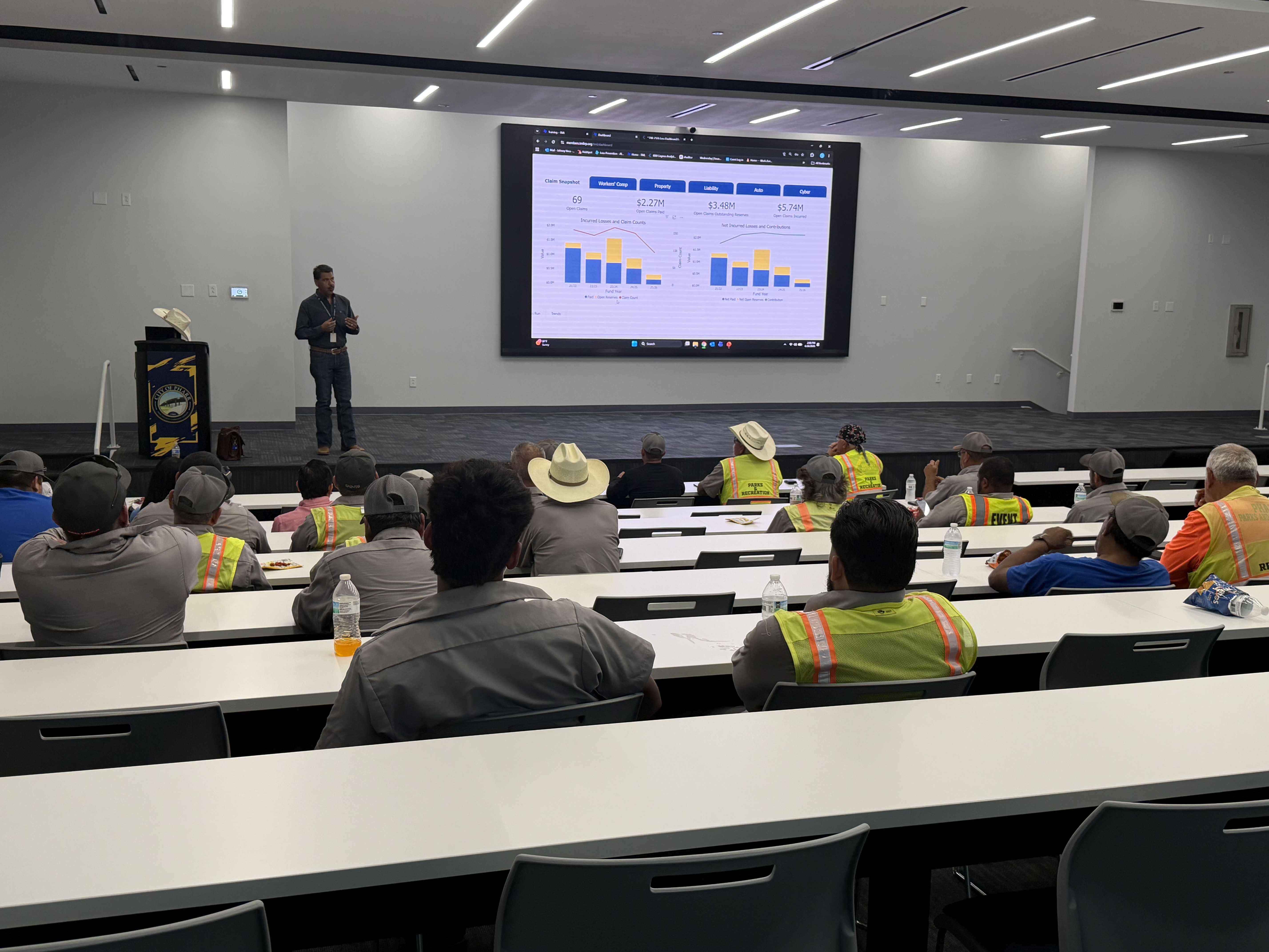 Attending safety training (In Person)