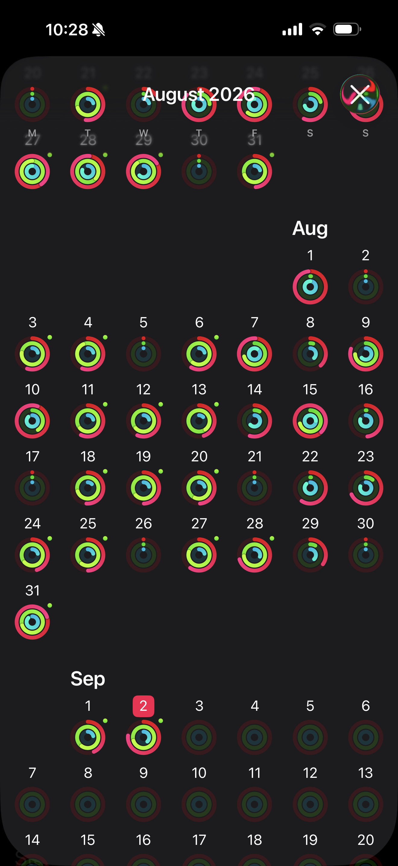 Monthly Fitness App Reports ( FitBit/ Apple Watch)
